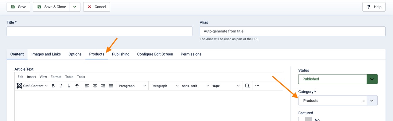 Default Fields Text list marked