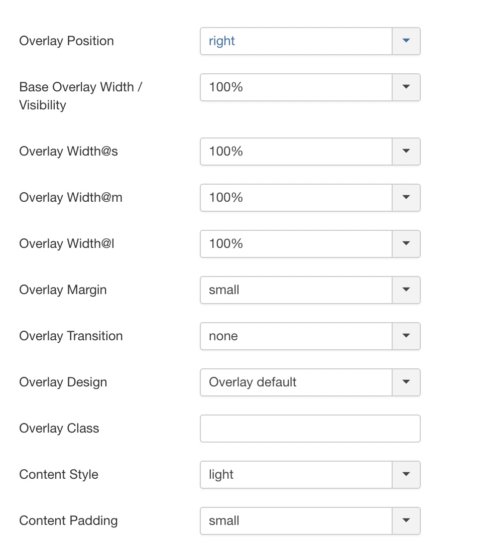 Slideshow config