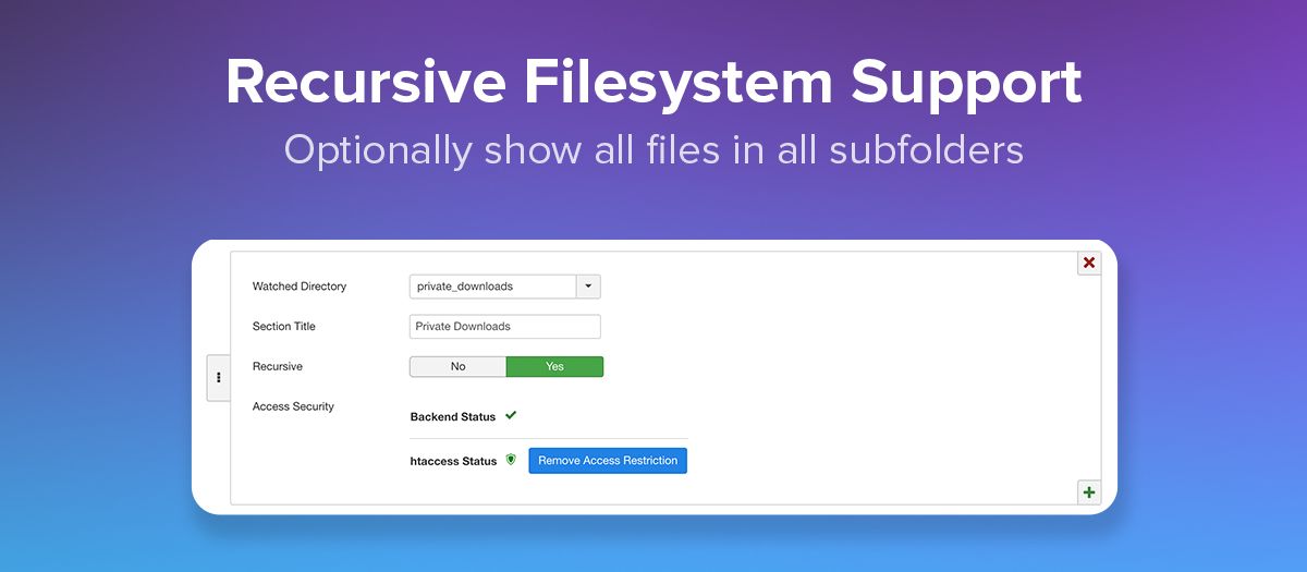 Subfolder Support