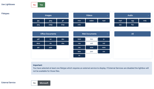 Agile Downloads 2 Lightbox Settings