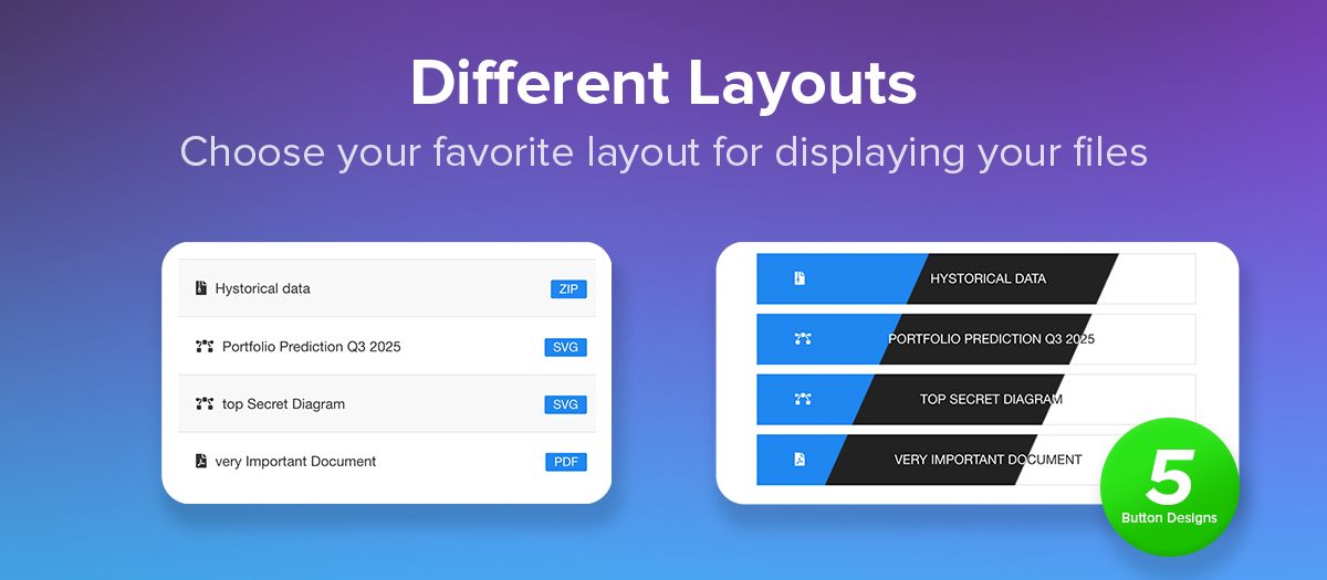 Different Layouts